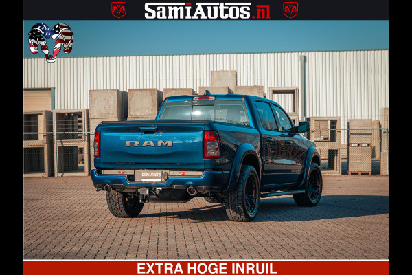 Dodge Ram SPORT | 5.7 V8 4x4 HEMI | PANORAMA DAK | GROOTSCHEM 12 INCH | LPG | Patriot Blue | CREW CAB | DUBBELE CABINE | 5 PERSOONS | DC | VOORRAAD NR 2555 - 3325