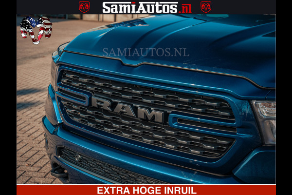 Dodge Ram SPORT | 5.7 V8 4x4 HEMI | PANORAMA DAK | GROOTSCHEM 12 INCH | LPG | Patriot Blue | CREW CAB | DUBBELE CABINE | 5 PERSOONS | DC | VOORRAAD NR 2555 - 3325