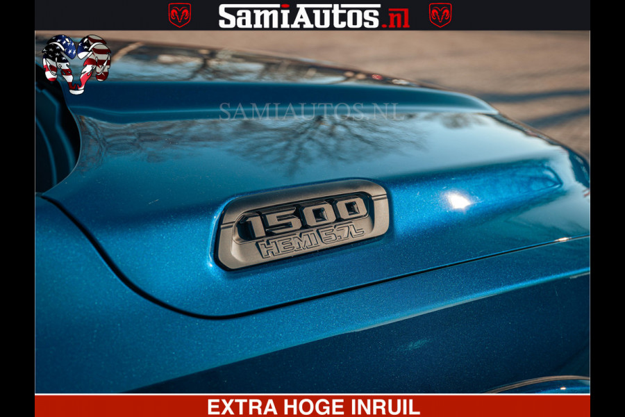 Dodge Ram SPORT | 5.7 V8 4x4 HEMI | PANORAMA DAK | GROOTSCHEM 12 INCH | LPG | Patriot Blue | CREW CAB | DUBBELE CABINE | 5 PERSOONS | DC | VOORRAAD NR 2555 - 3325