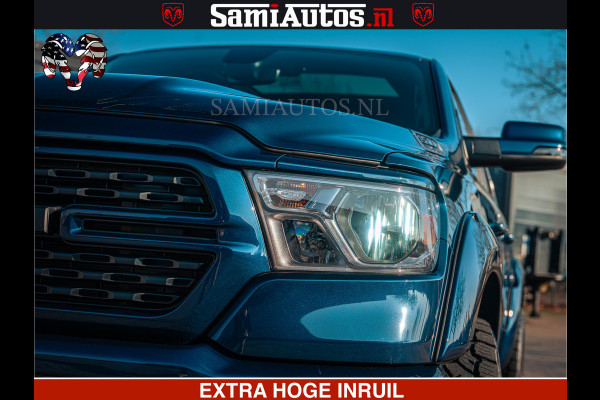 Dodge Ram SPORT | 5.7 V8 4x4 HEMI | PANORAMA DAK | GROOTSCHEM 12 INCH | LPG | Patriot Blue | CREW CAB | DUBBELE CABINE | 5 PERSOONS | DC | VOORRAAD NR 2555 - 3325