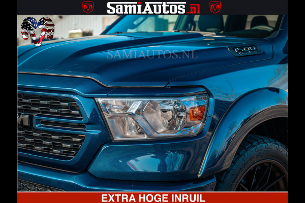 Dodge Ram SPORT | 5.7 V8 4x4 HEMI | PANORAMA DAK | GROOTSCHEM 12 INCH | LPG | Patriot Blue | CREW CAB | DUBBELE CABINE | 5 PERSOONS | DC | VOORRAAD NR 2555 - 3325