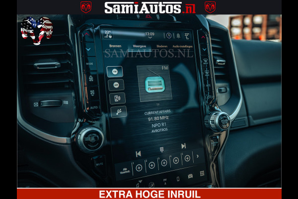 Dodge Ram SPORT | 5.7 V8 4x4 HEMI | PANORAMA DAK | GROOTSCHEM 12 INCH | LPG | Patriot Blue | CREW CAB | DUBBELE CABINE | 5 PERSOONS | DC | VOORRAAD NR 2555 - 3325