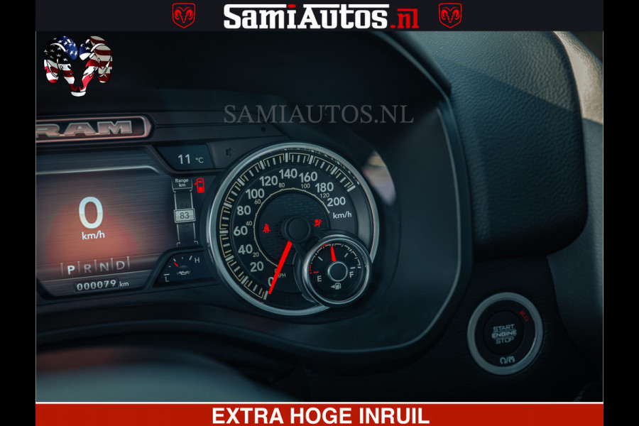 Dodge Ram SPORT | 5.7 V8 4x4 HEMI | PANORAMA DAK | GROOTSCHEM 12 INCH | LPG | Patriot Blue | CREW CAB | DUBBELE CABINE | 5 PERSOONS | DC | VOORRAAD NR 2555 - 3325