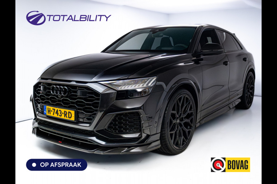 Audi RS Q8 RSQ8 4.0 V8 Urban Dynamic 800 PK / 1000 Nm Quattro | Keramisch | 24" Vossen | Akrapovic Titanium compleet | Panoramadak, Standkachel, Softclose, Stoelverw. & Ventilatie, Elec. trekhaak, B&O, 4 WST
