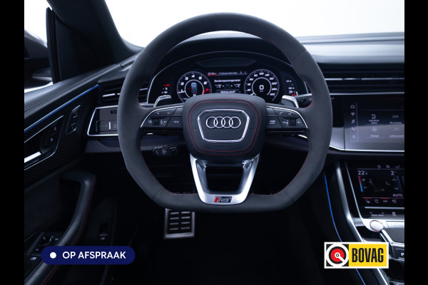 Audi RS Q8 RSQ8 4.0 V8 Urban Dynamic 800 PK / 1000 Nm Quattro | Keramisch | 24" Vossen | Akrapovic Titanium compleet | Panoramadak, Standkachel, Softclose, Stoelverw. & Ventilatie, Elec. trekhaak, B&O, 4 WST