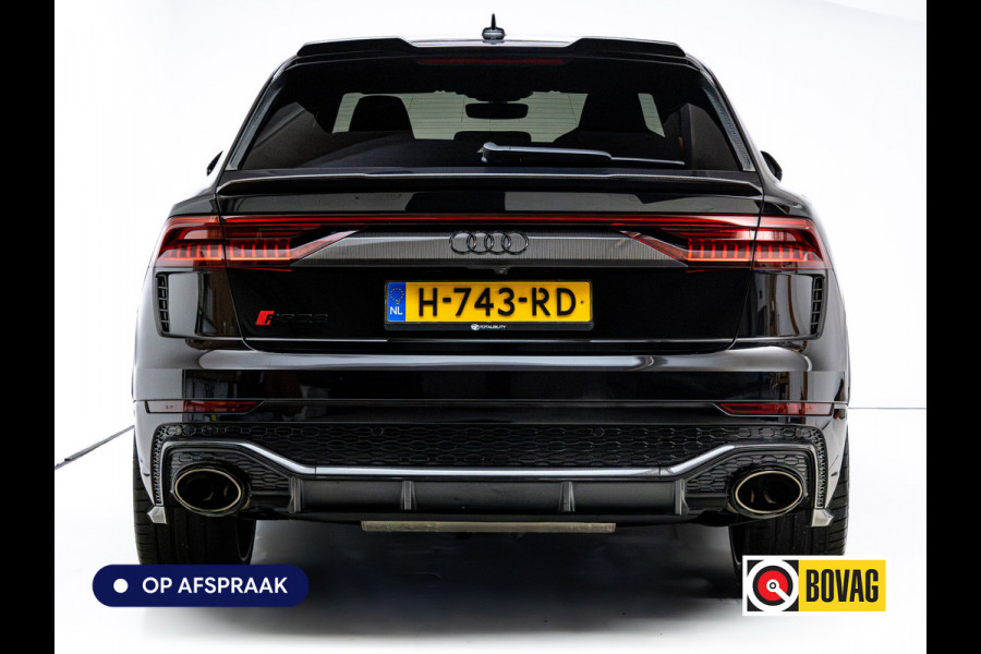 Audi RS Q8 RSQ8 4.0 V8 Urban Dynamic 800 PK / 1000 Nm Quattro | Keramisch | 24" Vossen | Akrapovic Titanium compleet | Panoramadak, Standkachel, Softclose, Stoelverw. & Ventilatie, Elec. trekhaak, B&O, 4 WST