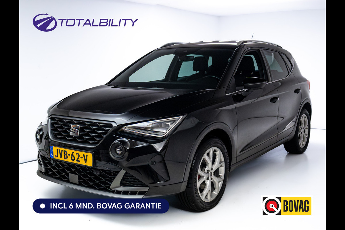 Seat Arona 1.5 TSI FR 150PK Automaat Travel-assist | Camera | Adaptive cruise | Climate-control Digi dash, PDC V+A, Navigatie, App-connect, Sfeerverlichting