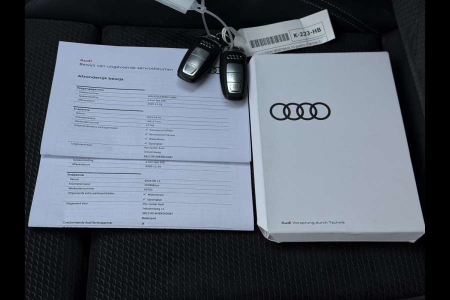 Audi e-tron Sportback Aut. 55 quattro S-Line 95 kWh | SoH 87% | Trekhaak | Panorama | Camera |