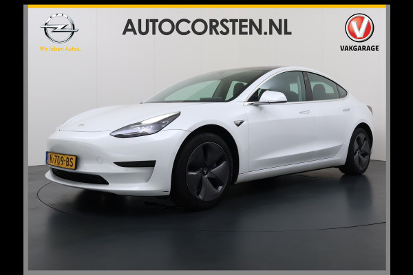 Tesla Model 3 RWD SR plus Soh 90% LFP Accu AutoPilot Leder Panoramadak Adaptive-Cruise Camera's Elektr.-Stuur+Stoelen+Spiegels+Geheugen+Easy-E Navi LED DAB Voorverwarmen Keyless One-Pedal-Drive Lmv 18" SOH 90% 1e Eigenaar Origineel Nederlandse Auto