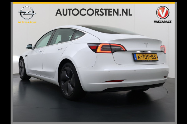 Tesla Model 3 RWD SR plus Soh 90% LFP Accu AutoPilot Leder Panoramadak Adaptive-Cruise Camera's Elektr.-Stuur+Stoelen+Spiegels+Geheugen+Easy-E Navi LED DAB Voorverwarmen Keyless One-Pedal-Drive Lmv 18" SOH 90% 1e Eigenaar Origineel Nederlandse Auto