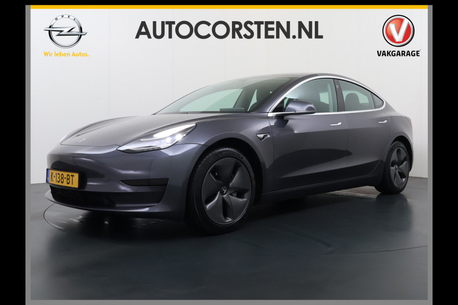 Tesla Model 3 RWD SR plus Soh 92% LFP Accu Trekhaak AutoPilot Leder Panoramadak Adaptive-Cruise Camera's Elektr.-Stuur+Stoelen+Spiegels+Geheug Navi LED DAB Voorverwarmen Keyless One-Pedal-Drive Lmv 18" SOH 92% 1e Eigenaar Origineel Nederlandse Auto 1.000kg Trekvermogen