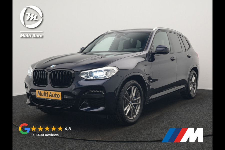 BMW X3 xDrive30e M Sport Plug In Hybrid 293pk Dealer O.H. PHEV | Head Up | 360 Camera | Lederen Sportstoelen Verwarmd | Sfeerverlichting | Keyless | Blis | Virtual | Navigatie | DAB | Cruise Control | Carbon Schwarz Metallic |