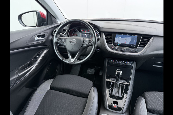 Opel Grandland X AUT-8 T131pk Innovation Trekhaak LED Navi 17"lm Keyless 1/2Leer AGR-Comfort-Stoel+Verwarmd Apple/Android Pdc Dab Ecc Tel. Isofix Mistlampen Priv.Glass Blindspot Lane-dep. Bordherk. Usb Bluetooth CruiseControl Licht-/Zichtpakket Elek.Inkl.spiegels Elek.Ramen Led 17''LM 1.2 Turbo Business Elegance NL-auto EURO 6 Origin.NLse auto Volledig Dealer onderhouden 1300kg trekvermogen € 39.000,- nieuw