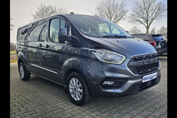 Ford Transit Custom L2 Dubbele Cabine Limited Automaat 170 pk | Trekhaak | Camera | Stoelverwarming | Dodehoekdetectie | Lane assist | PDC v+a | Zéér netjes!