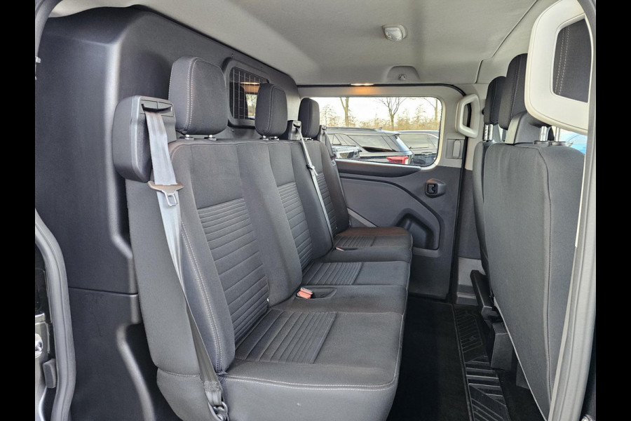 Ford Transit Custom L2 Dubbele Cabine Limited Automaat 170 pk | Trekhaak | Camera | Stoelverwarming | Dodehoekdetectie | Lane assist | PDC v+a | Zéér netjes!