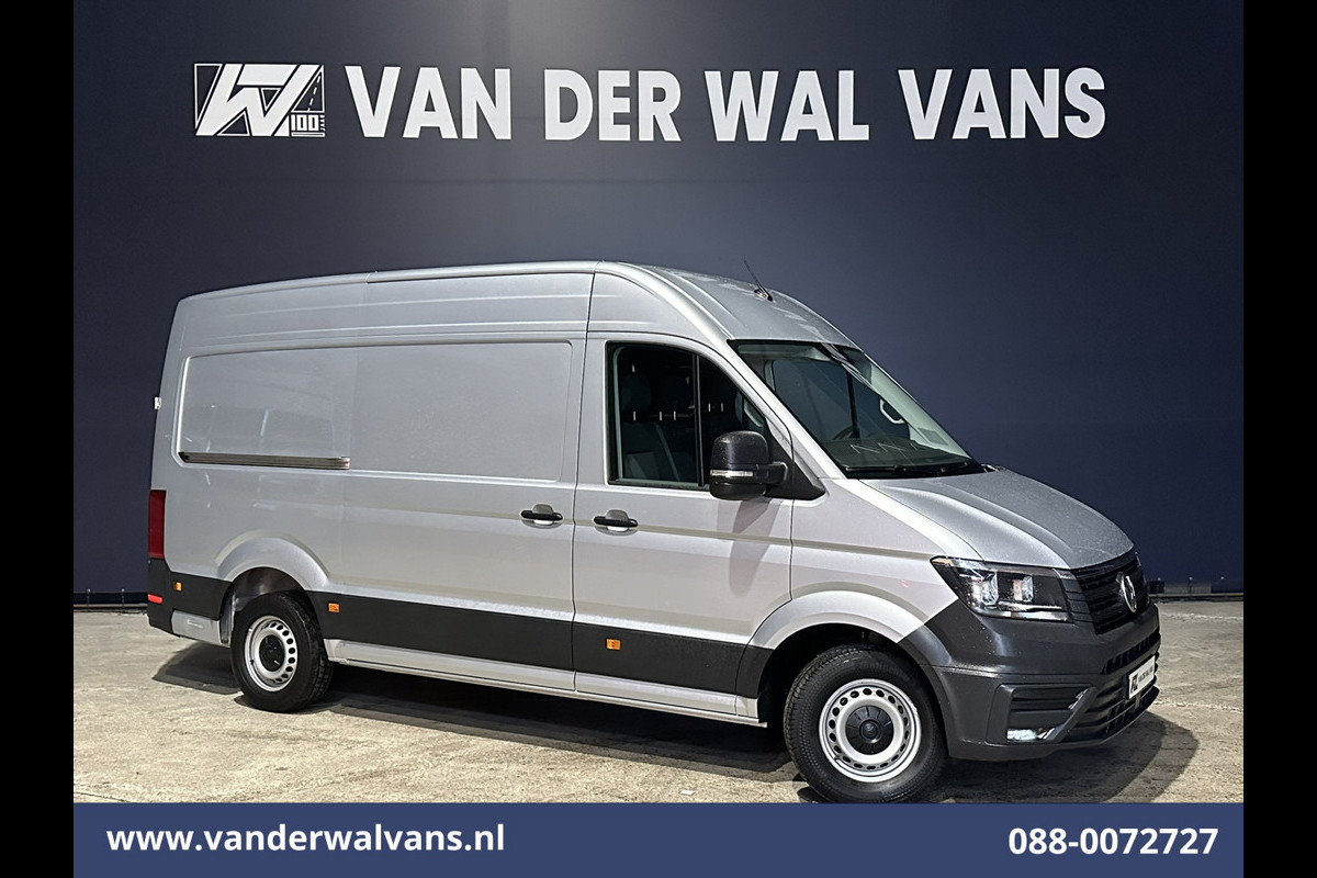 Volkswagen Crafter 2.0 TDI 141pk L3H3 L2H2 Euro6 Airco | 3000kg Trekhaak | Cruisecontrol | Chauffeursstoel Bijrijdersbank