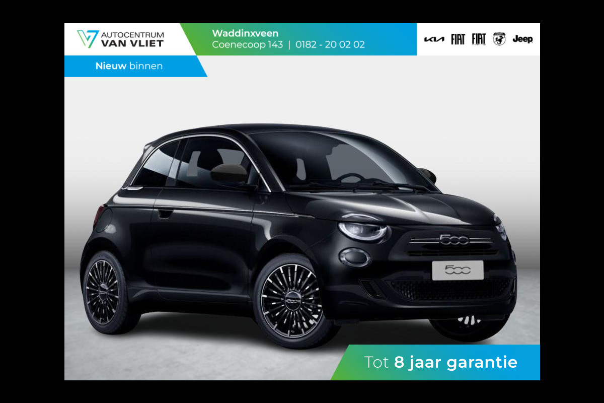 Fiat 500 Hybrid Collezione | Clima | LED | PDC | JBL Premium Audio | 17" | Camera | BSM | Canneloni Ivory/Piombo interieur