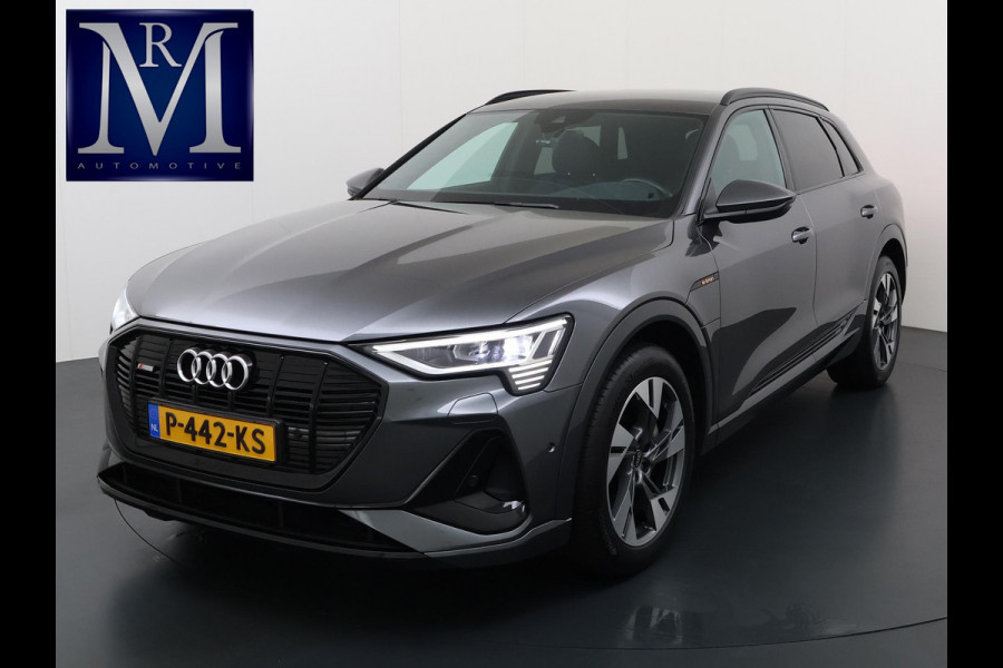 Audi e-tron 55 quattro S edition 95 kWh S-LINE BINNEN & BUITEN | SOH 94% | ORIG. NL AUTO | CAMERA | ELEK. KOFFERBAK | ADAPTIEVE CRUISE CONTROL | STOELVERWARMING | MEMORY SEATS |AFN. TREKHAAK | AUDI DEALER ONDERHOUDEN | RIJKLAAR + 12 MND BOVAG GARANTIE