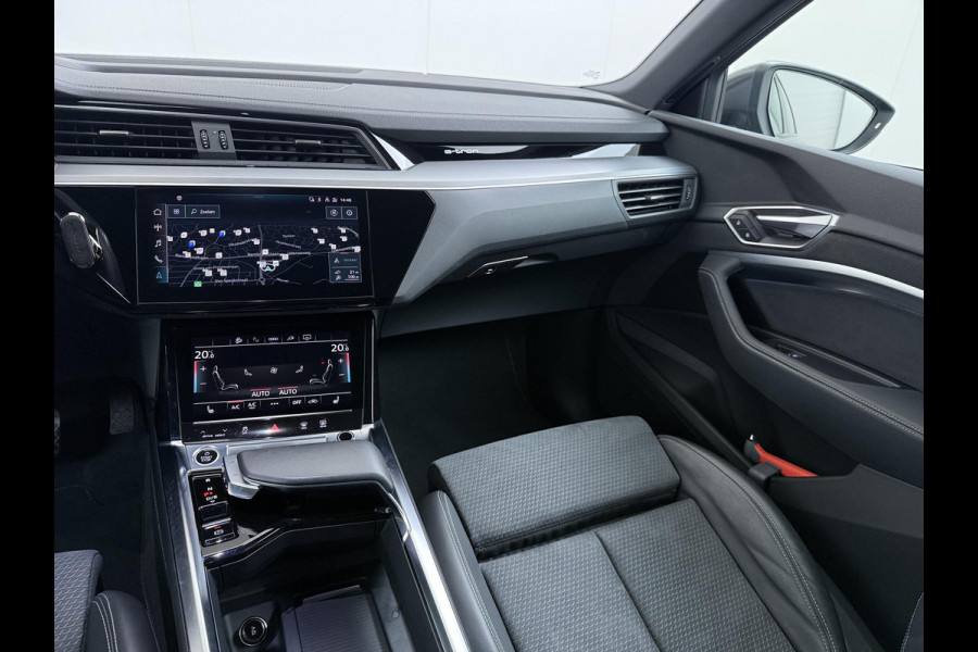 Audi e-tron 55 quattro S edition 95 kWh S-LINE BINNEN & BUITEN | SOH 94% | ORIG. NL AUTO | CAMERA | ELEK. KOFFERBAK | ADAPTIEVE CRUISE CONTROL | STOELVERWARMING | MEMORY SEATS |AFN. TREKHAAK | AUDI DEALER ONDERHOUDEN | RIJKLAAR + 12 MND BOVAG GARANTIE