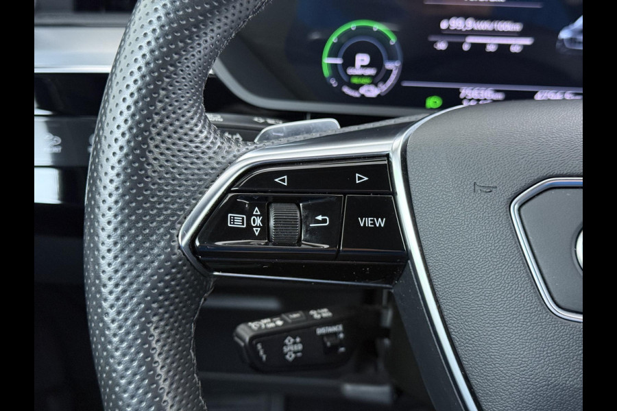 Audi e-tron 55 quattro S edition 95 kWh S-LINE BINNEN & BUITEN | SOH 94% | ORIG. NL AUTO | CAMERA | ELEK. KOFFERBAK | ADAPTIEVE CRUISE CONTROL | STOELVERWARMING | MEMORY SEATS |AFN. TREKHAAK | AUDI DEALER ONDERHOUDEN | RIJKLAAR + 12 MND BOVAG GARANTIE