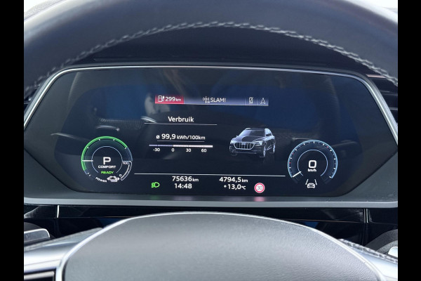 Audi e-tron 55 quattro S edition 95 kWh S-LINE BINNEN & BUITEN | SOH 94% | ORIG. NL AUTO | CAMERA | ELEK. KOFFERBAK | ADAPTIEVE CRUISE CONTROL | STOELVERWARMING | MEMORY SEATS |AFN. TREKHAAK | AUDI DEALER ONDERHOUDEN | RIJKLAAR + 12 MND BOVAG GARANTIE