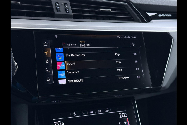 Audi e-tron 55 quattro S edition 95 kWh S-LINE BINNEN & BUITEN | SOH 94% | ORIG. NL AUTO | CAMERA | ELEK. KOFFERBAK | ADAPTIEVE CRUISE CONTROL | STOELVERWARMING | MEMORY SEATS |AFN. TREKHAAK | AUDI DEALER ONDERHOUDEN | RIJKLAAR + 12 MND BOVAG GARANTIE