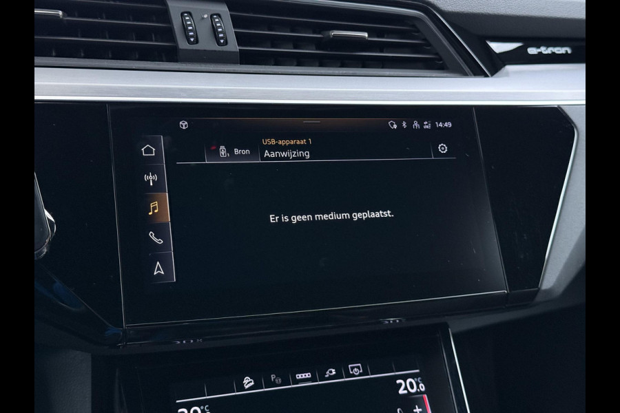 Audi e-tron 55 quattro S edition 95 kWh S-LINE BINNEN & BUITEN | SOH 94% | ORIG. NL AUTO | CAMERA | ELEK. KOFFERBAK | ADAPTIEVE CRUISE CONTROL | STOELVERWARMING | MEMORY SEATS |AFN. TREKHAAK | AUDI DEALER ONDERHOUDEN | RIJKLAAR + 12 MND BOVAG GARANTIE