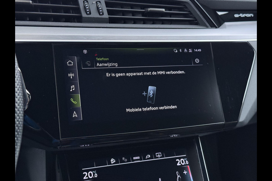 Audi e-tron 55 quattro S edition 95 kWh S-LINE BINNEN & BUITEN | SOH 94% | ORIG. NL AUTO | CAMERA | ELEK. KOFFERBAK | ADAPTIEVE CRUISE CONTROL | STOELVERWARMING | MEMORY SEATS |AFN. TREKHAAK | AUDI DEALER ONDERHOUDEN | RIJKLAAR + 12 MND BOVAG GARANTIE