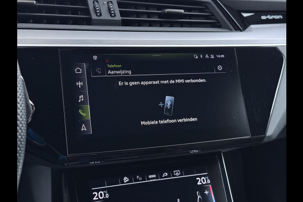 Audi e-tron 55 quattro S edition 95 kWh S-LINE BINNEN & BUITEN | SOH 94% | ORIG. NL AUTO | CAMERA | ELEK. KOFFERBAK | ADAPTIEVE CRUISE CONTROL | STOELVERWARMING | MEMORY SEATS |AFN. TREKHAAK | AUDI DEALER ONDERHOUDEN | RIJKLAAR + 12 MND BOVAG GARANTIE