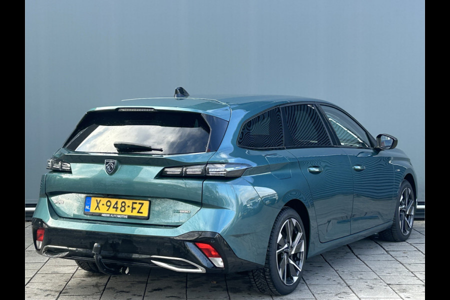 Peugeot 308 SW BWJ 11-2023 | 1.6 HYbrid 180 Allure Pack Bus. | TREKHAAK | LEDER/STOF | CAMERA | CARPLAY | NAVI | STOELVERW | CLIMA