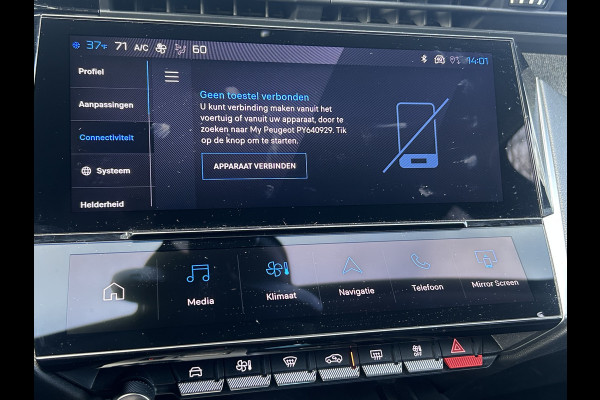 Peugeot 308 SW BWJ 11-2023 | 1.6 HYbrid 180 Allure Pack Bus. | TREKHAAK | LEDER/STOF | CAMERA | CARPLAY | NAVI | STOELVERW | CLIMA