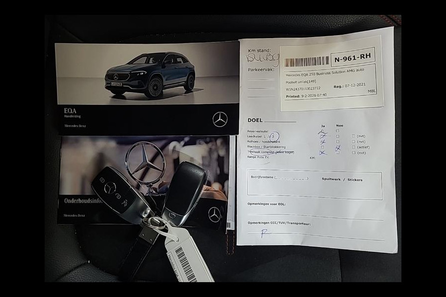 Mercedes-Benz EQA Aut. 250 Sol. AMG Sport Ed. 67kW | Trekhaak | Navi | Camera |