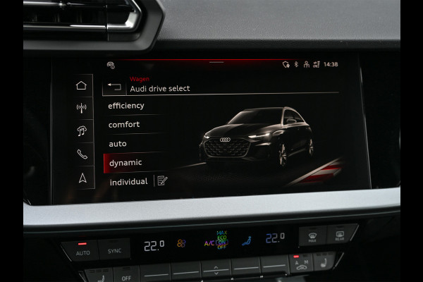 Audi A3 Sportback 45 TFSI e S edition 272pk Competition | Panoramadak | 5 jr garantie | Ambiance interieur | Active Cruise | Sonos Sound | S-Seats + Memory | Head-Up | Camera | Stoelverwarming | Keyless