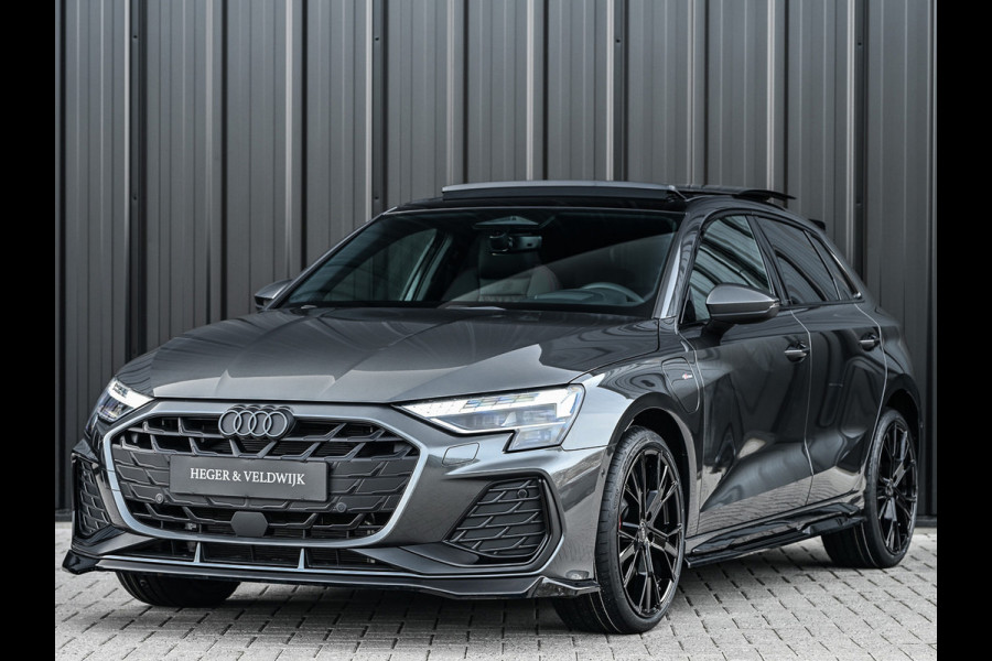 Audi A3 Sportback 45 TFSI e 272pk S edition Competition | Panoramadak | Ambiance interieur | Active Cruise | Sonos Sound | S-Seats + Memory | Head-Up | Camera | Stoelverwarming | Keyless