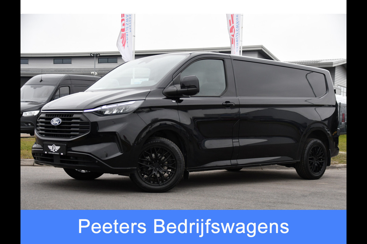 Ford Transit Custom 300 2.0 TDCI L2H1 Limited Black Edition Adaptieve Cruise, Virtual, Camera, Carplay, LED, Trekhaak, Stoelverwarming, NAVI, 170pk, Automaat, Uniek!