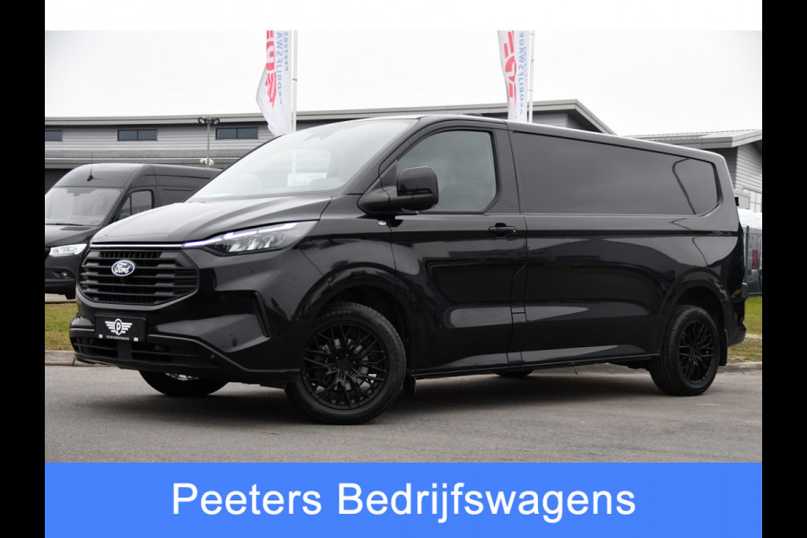 Ford Transit Custom 300 2.0 TDCI L2H1 Limited Black Edition Adaptieve Cruise, Virtual, Camera, Carplay, LED, Trekhaak, Stoelverwarming, NAVI, 170pk, Automaat, Uniek!