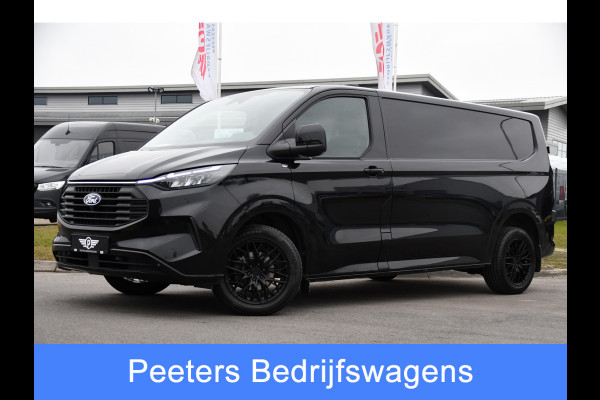 Ford Transit Custom 300 2.0 TDCI L2H1 Limited Black Edition Adaptieve Cruise, Virtual, Camera, Carplay, LED, Trekhaak, Stoelverwarming, NAVI, 170pk, Automaat, Uniek!