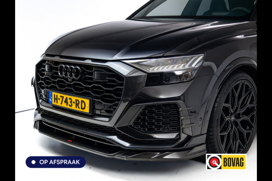 Audi RS Q8 RSQ8 4.0 V8 Urban Dynamic 800 PK / 1000 Nm Quattro | Keramisch | 24" Vossen | Akrapovic Titanium compleet | Panoramadak, Standkachel, Softclose, Stoelverw. & Ventilatie, Elec. trekhaak, B&O, 4 WST