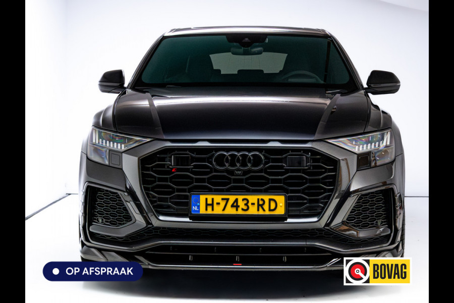 Audi RS Q8 RSQ8 4.0 V8 Urban Dynamic 800 PK / 1000 Nm Quattro | Keramisch | 24" Vossen | Akrapovic Titanium compleet | Panoramadak, Standkachel, Softclose, Stoelverw. & Ventilatie, Elec. trekhaak, B&O, 4 WST