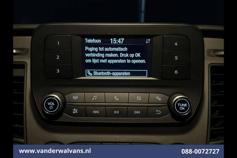 Ford Transit 2.0 TDCI 131pk L4H3 Euro6 Airco | Camera | Cruisecontrol | Verwarmde voorruit Parkeersensoren, Bijrijdersbank