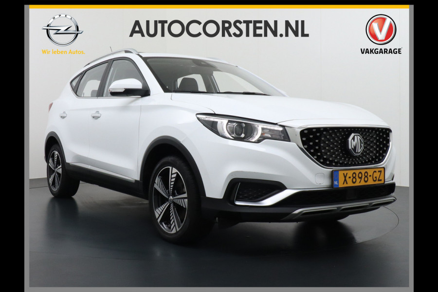 MG ZS AUT. EV Leder Pano-dak Adaptive-Cruise Apple Carplay Android Luxury Navi Camera Airco DAB+ EV45kWh Connected-Services Elec.Stoel+Verwarmd Keyless Lane/Speed Assist Bluetooth Led ESP BAS ASR Botswaarsch.Systeem Bordherkenning Lmv Pdc 3 fase laden