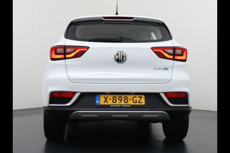 MG ZS AUT. EV Leder Pano-dak Adaptive-Cruise Apple Carplay Android Luxury Navi Camera Airco DAB+ EV45kWh Connected-Services Elec.Stoel+Verwarmd Keyless Lane/Speed Assist Bluetooth Led ESP BAS ASR Botswaarsch.Systeem Bordherkenning Lmv Pdc 3 fase laden