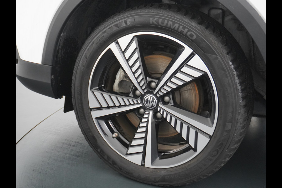 MG ZS AUT. EV Leder Pano-dak Adaptive-Cruise Apple Carplay Android Luxury Navi Camera Airco DAB+ EV45kWh Connected-Services Elec.Stoel+Verwarmd Keyless Lane/Speed Assist Bluetooth Led ESP BAS ASR Botswaarsch.Systeem Bordherkenning Lmv Pdc 3 fase laden