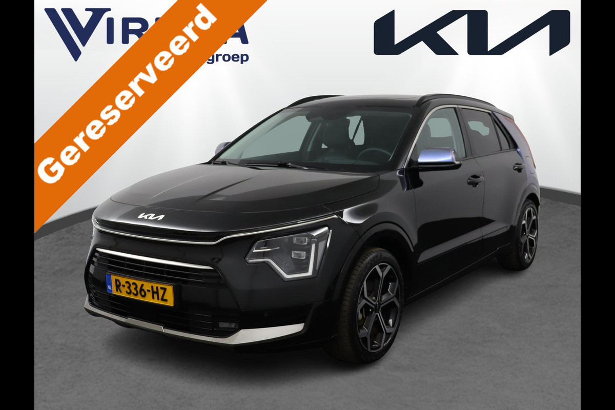 Kia Niro Launch Edition Apple Carplay/Android Auto - Cruise Control - Navigatie - Stoel/Stuur Verwarming - Stoel Verkoeling - Trekhaak - Fabrieksgarantie tot 09-2029