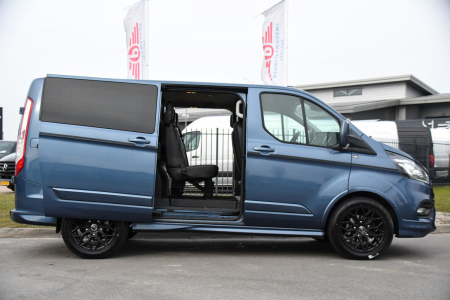 Ford Transit Custom 320 2.0 TDCI L1H1 Sport DC Camera, Cruise, Carplay, 170pk, 2 x Schuifdeur, Automaat, LED, Leder, Stoelverwarming, Uniek!