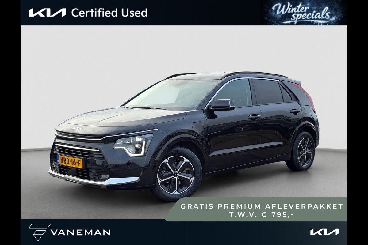 Kia Niro 1.6 GDi PHEV DynamicPlusLine Leder | Stoel- en Stuurverwarming | Adapt. Cruise | Schuif/Kanteldak | Elektr. Achterklep |