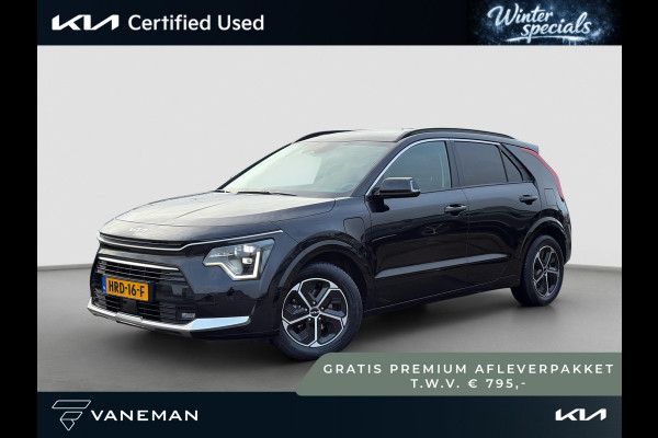 Kia Niro 1.6 GDi PHEV DynamicPlusLine Leder | Stoel- en Stuurverwarming | Adapt. Cruise | Schuif/Kanteldak | Elektr. Achterklep |
