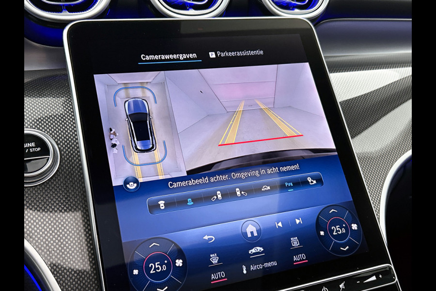 Mercedes-Benz GLC 300 e 4MATIC AMG Plug-In Hybride | 360  graden Camera | Memory seats | Schuifkanteldak | Sfeerverlichting | Chroompakket | Keyless entry Inclusief 24 maanden MB Certified garantie voor Europa.