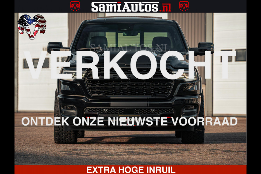 Dodge Ram Limited SPORT H.O 540HP 706Nm | Massage + Full Option | De Meest Luxe en Volle Pick-Up in zijn Klasse | Comfortabele Dubbele Cabine met Royale 5 Zitplaatsen | BPM vrij | Nu Leverbaar uit Voorraad | Voorraad Nr 2348 - 5158