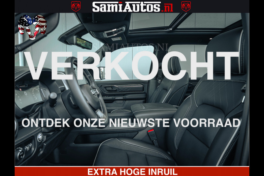 Dodge Ram Limited SPORT H.O 540HP 706Nm | Massage + Full Option | De Meest Luxe en Volle Pick-Up in zijn Klasse | Comfortabele Dubbele Cabine met Royale 5 Zitplaatsen | BPM vrij | Nu Leverbaar uit Voorraad | Voorraad Nr 2348 - 5158